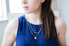 Dainty Gold Pendant Necklace