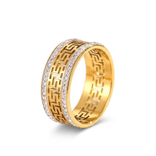 luxury stone  adjustable ring