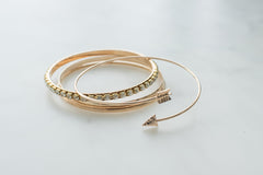 Stacked bangle bracelet set